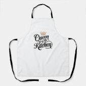 クイーンオブザキッチン – エレガントデザイン エプロン (正面)