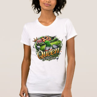 クイーンオブザグリーン – メスゴルフデザイン Tシャツ