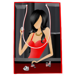 クイーンオブザゲーム – ラスベガス光沢抱き枕 ミディアムペーパーバッグ