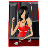 クイーンオブザゲーム – ラスベガス光沢抱き枕 ミディアムペーパーバッグ (裏面)