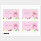 クイーンオブザジャングルカスタムプレート本シール 長方形シール (シート)