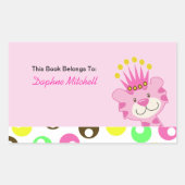 クイーンオブザジャングルカスタムプレート本シール 長方形シール (正面)