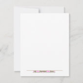 クイーンオブザジャングルピンクタイガー誕生日招待状 招待状 (裏面)