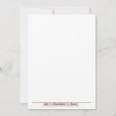 クイーンオブザジャングルベビーシャワー招待状5 x 7 招待状 (裏面)