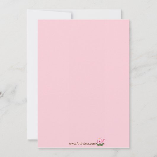 クイーンオブザジャングル第5誕生日招待状 招待状 (裏面)