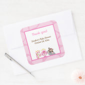 クイーンオブザジャングル&フレンズスクエアステッカー スクエアシール (封筒)