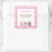 クイーンオブザジャングル&フレンズスクエアステッカー スクエアシール (バッグ)