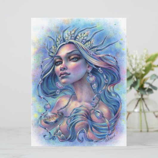クイーンオブザセブンシーズマーメイドファンタジーアートカード (スタンド正面)