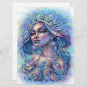 クイーンオブザセブンシーズマーメイドファンタジーアートカード (正面/裏面)