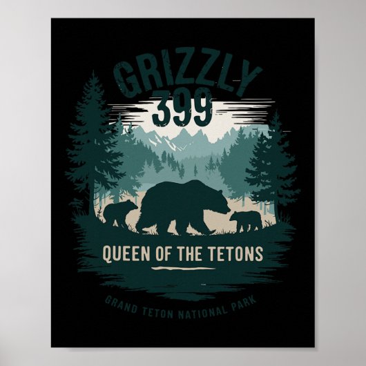 クイーンオブザティツグリー9クマ愛好家国家 ポスター (正面)