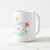 クイーンオブザハウスマザーズデイコーヒーマグ コーヒーマグカップ (正面右)