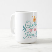 クイーンオブザハウスマザーズデイコーヒーマグ コーヒーマグカップ (正面左)