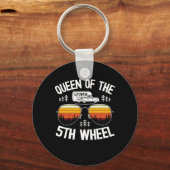 クイーンオブザファイブホイールキャンピおもしろいング キーホルダー (正面)