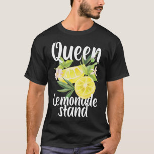 クイーンオブザレモネードスタンドレモンジュース柑橘系フー Tシャツ