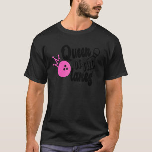 クイーンオブザレーンズレディースチームウォメンズボウル Tシャツ
