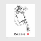 クイーンオブザ斜面 – ステッカー シール (シート)