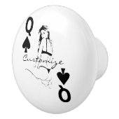 クイーンオブスペードズビキニガールサンダーコーブ セラミックノブ (右)