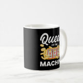 クイーンオブスロットマシンカジノ賭博ギャンブラー コーヒーマグカップ (正面右)
