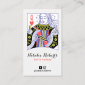 クイーンオブハートかわいい美容師美しいサロン#2 ロイヤリティカード (正面)