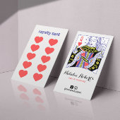 クイーンオブハートかわいい美容師美しいサロン#2 ロイヤリティカード