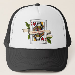 クイーンオブハートカードトラッカーハット キャップ