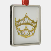 クイーンオブハートクラウンスクエアオーナメント メタルオーナメント (右)