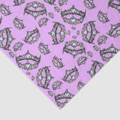 クイーンオブハートシルバークラウンティアラスピンク薄紫 薄葉紙 (詳細)