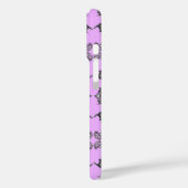 クイーンオブハートシルバークラウンティアラスピンク薄紫 Case-Mate iPhoneケース (裏面 / 左)