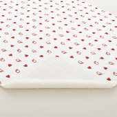 クイーンオブハートバレンタインデーモダンカード シェルパブランケット (3/4)