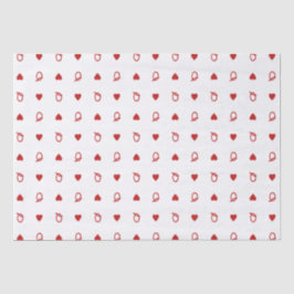 クイーンオブハートバレンタインデーモダンカード 薄葉紙