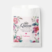 クイーンオブハートピンクベビーシャワー フェイバーバッグ (正面)
