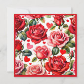 クイーンオブハートブライダルシャワーブルンチスクエア 招待状 (正面)