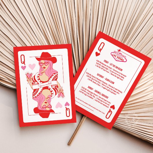 クイーンオブハートラスベガスバチェロレッテ旅程 招待状