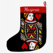 クイーンオブハートラージクリスマスストッキング ラージクリスマスストッキング (裏面)