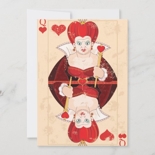 クイーンオブハート招待状 招待状 (正面)