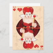 クイーンオブハート招待状 招待状 (正面/裏面)