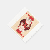 クイーンオブハート紙ナプキンス スタンダードカクテルナプキン (角)