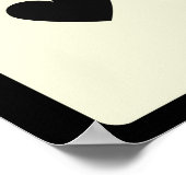 クイーンオブブラックエースカードポスターウォールアート ポスター (角)