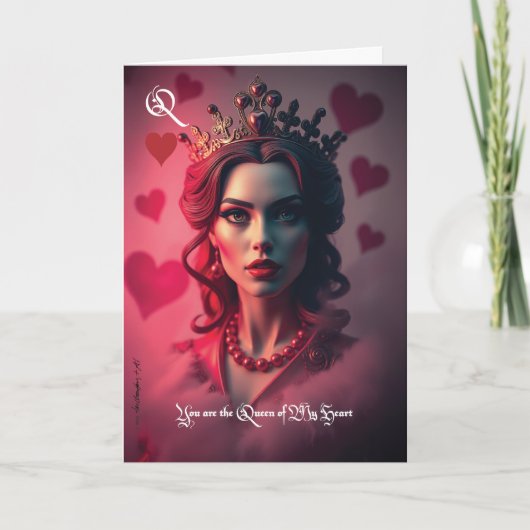 クイーンオブマイハートバレンタインカード 招待状 (正面)