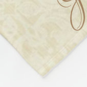 クイーンオブ天国賛美ヴァージンマリーピンクローズ フリースブランケット (角)