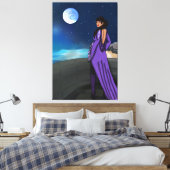 クイーンオンザ彼女のバルコニー キャンバスプリント (インサイチュ (寝室))