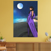 クイーンオンザ彼女のバルコニー キャンバスプリント (インサイチュ (リビング))