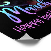 クイーンカッコいいは3生まれ月のハッピーバースデーに ポスター (角)