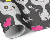 クイーンキャットパターン ラッピングペーパー (ロールコーナー)