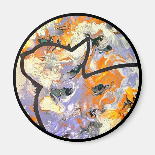 クイーンキャット行動 マグネット (正面)