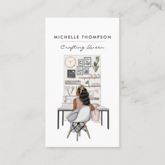 クイーンクラフターの制作 名刺 (正面)