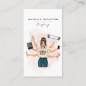 クイーンクラフターQRコード名刺の作成 名刺 (正面)