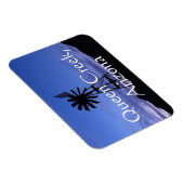 クイーンクリークアリゾナの風車のシルエット マグネット (右側)