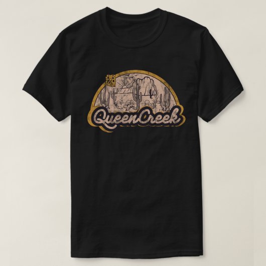 クイーンクリーク、アリゾナ州 Tシャツ (デザイン正面)