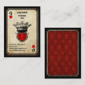 クイーングランジ・オブ・ハート 名刺 (正面/裏面)